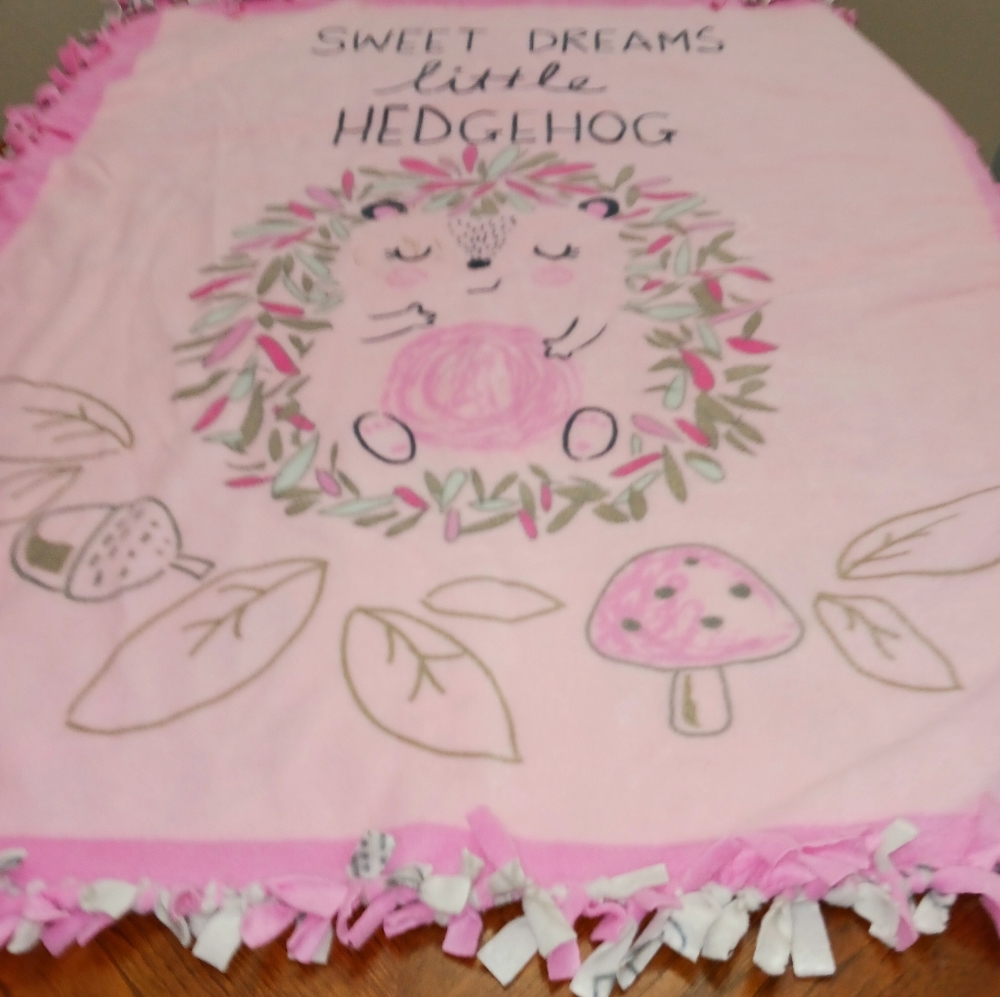New, hedgehog blanket
